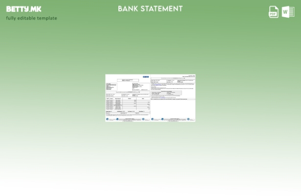 модерен стил Индија Да шаблон за страници за збор од банкарски извод на сметка